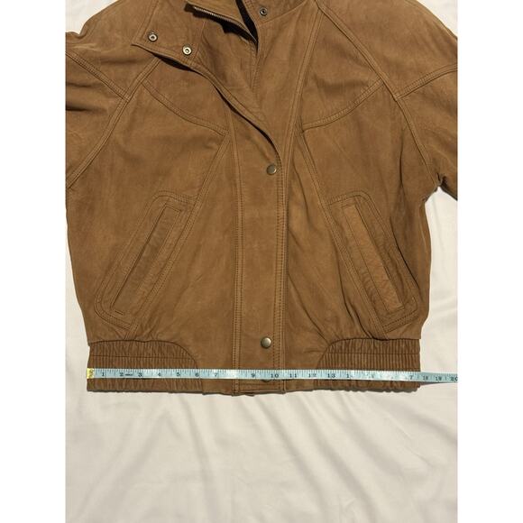 Wilson's Leather Adventure Bound Vintage 80s Bomber Jacket XS Brown Suede EUC - Picture 13 of 14